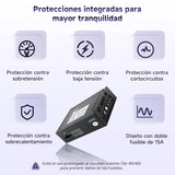 ATOTO CA-AEC122DL Amplificador de Auto Compacto 4x60W RMS, 4 Canales, Clase D TI TPA3221, EQ Personalizable, Cable de Alimentación 2m, Compatible con Estéreos ATOTO