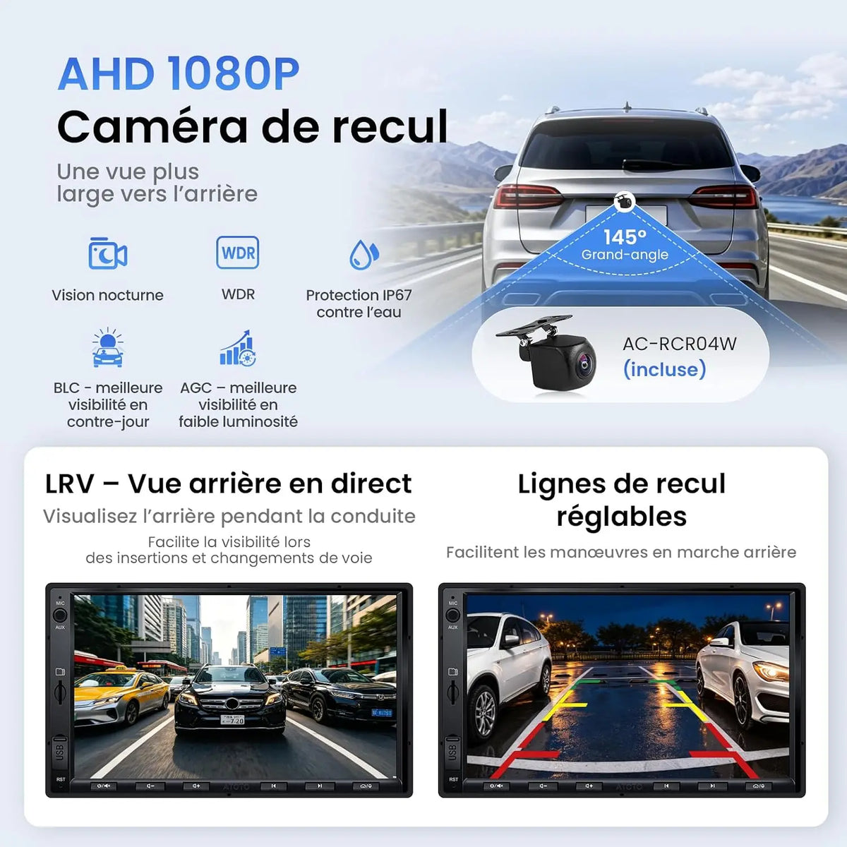 ATOTO S8L 7 Pouces AI Android Autoradio 2 DIN, 4G SIM·WiFi, 4G+64G