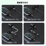 ATOTO CB4ワイヤレススースー、2-in-1 CarPlay &amp; Android Auto、会話からワイヤレス変換、AI音声アシスタント、デュアルWi-Fiモジュール、4GBメモリ/32GBストレージ、CarPlay AI Box 