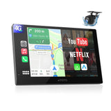 ATOTO P909PR1N-S2 9" QLED Portable Android CarPlay Screen, Wireless CarPlay & Android Auto, Backup Camera, Netflix/YouTube, AI, GPS, Dual BT, MirrorLink, 4G LTE