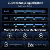 ATOTO CA-AEC122D Car Amplifier, Class D TI TPA3221, 2 Channel, 108dB SNR, Low Distortion, 2/4 Ohm Stable, Supports 7V-30V Input, Only for Selected ATOTO Car Stereos