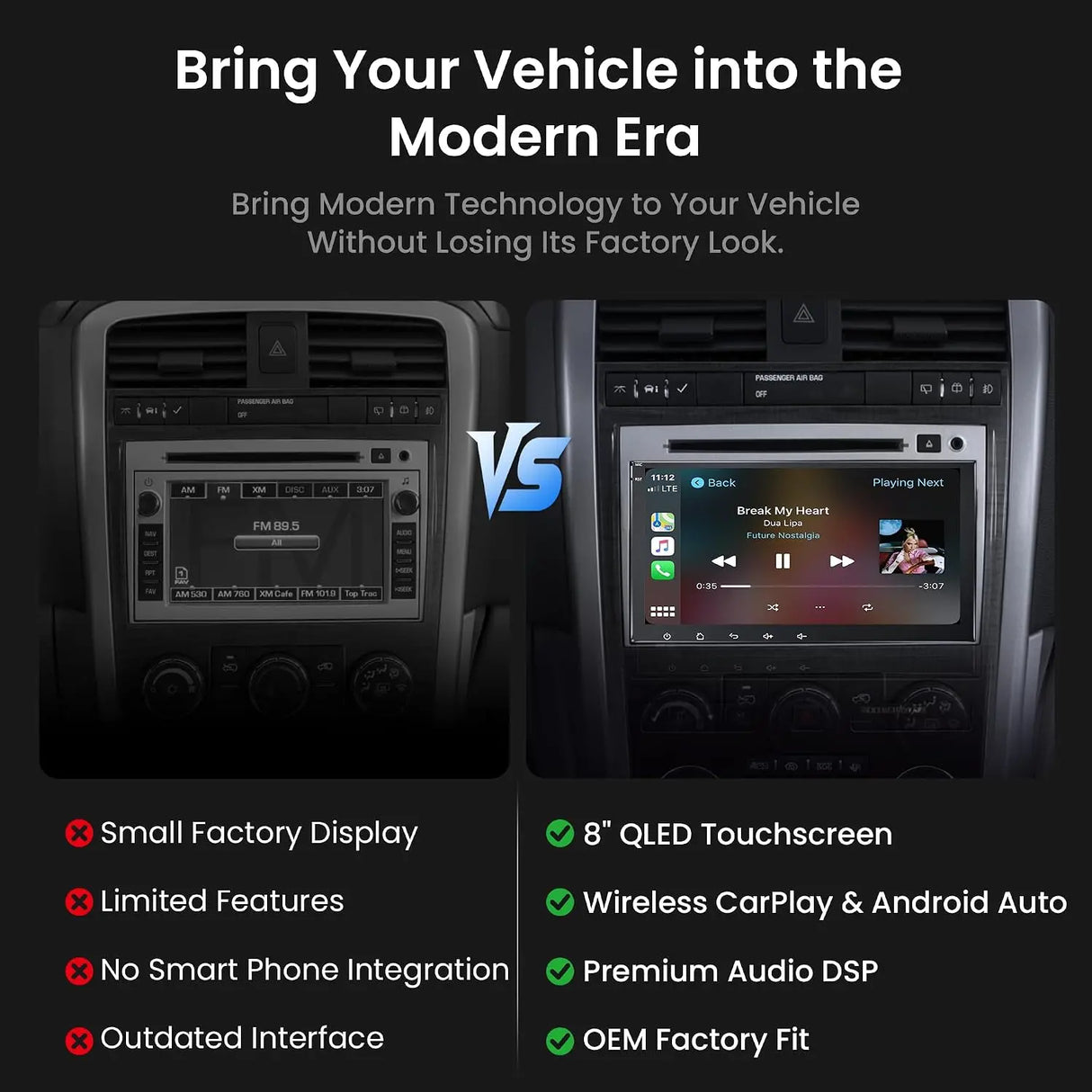 ATOTO S8LUNV08ADM 10.1" Android Car Stereo for Chevrolet Silverado 1500 2014–2018, 2500HD 2015–2019 & GMC Sierra, Wireless Apple CarPlay & Android Auto, 4G LTE, QLED Display, DSP, GPS Navigation