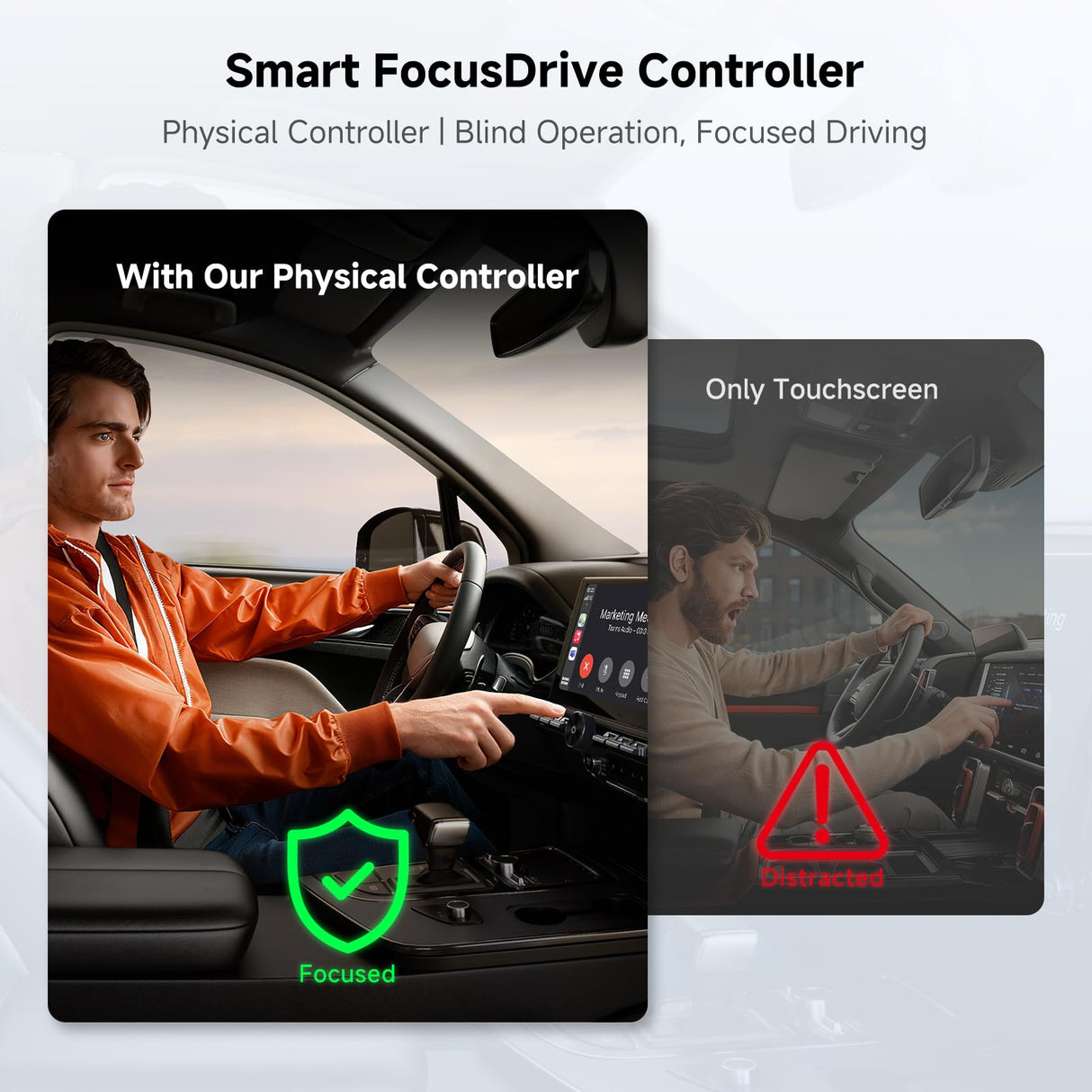 ATOTO AC-44F20 Wireless Remote Control for Car Stereo with Backlit Keys, Flexible Mounting & Customizable Buttons, Compatible with A6, A5L, S8 (Except S8 PN), X10, V10 & More