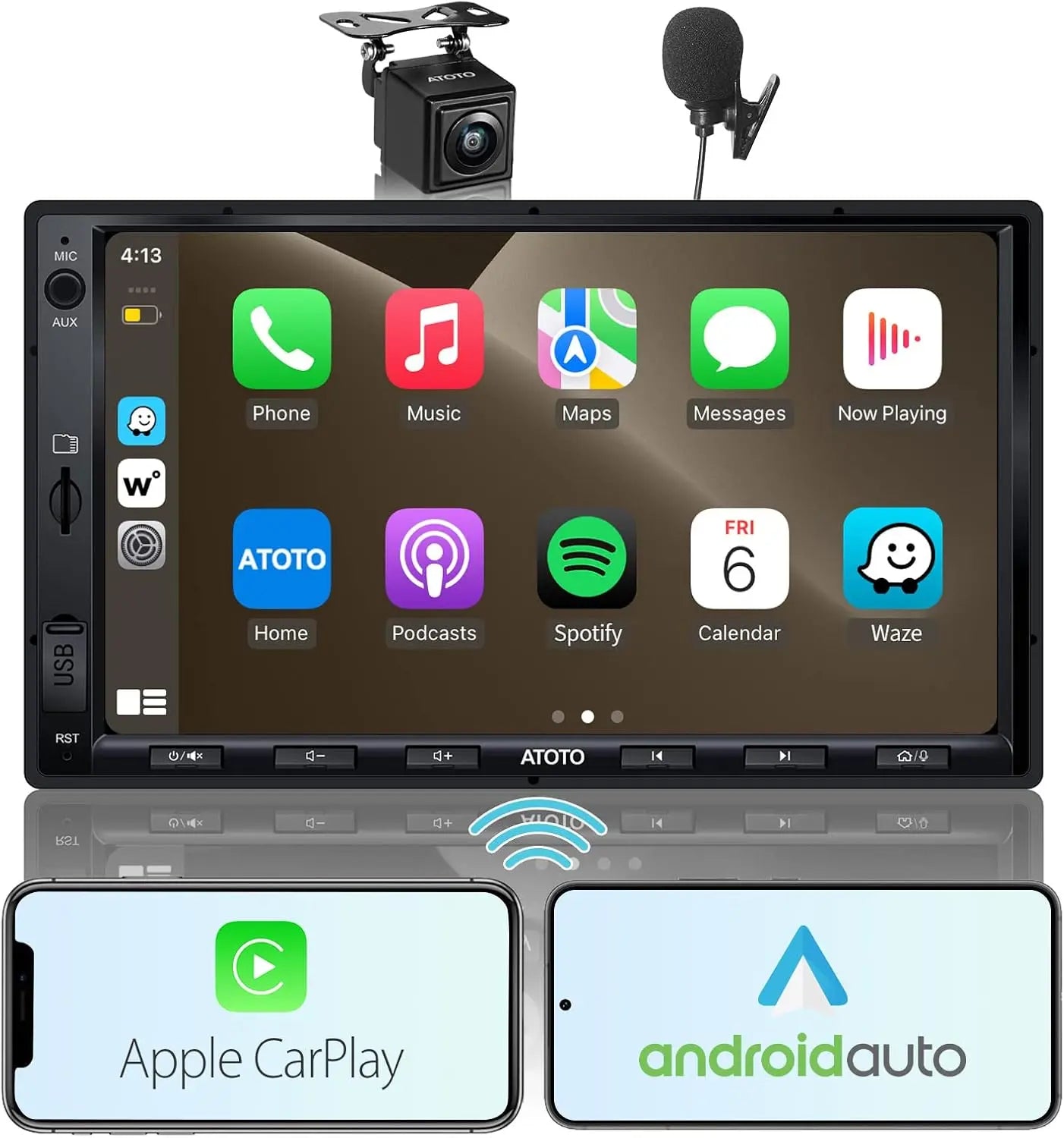ATOTO F7G2A7WE-S01 Wireless CarPlay Double DIN Stereo