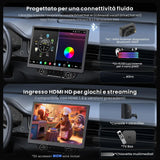 ATOTO X10G129E 12,9" Autoradio 1 Din con Schermo Flottante QLED, Navigatore Integrato, CarPlay & Android Auto Senza Fili, 8+128GB, 4G LTE, Doppio Telefono, Doppio Bluetooth, GPS Tracking e Assistente Vocale AI