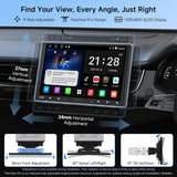 ATOTO A5LG110T 10" Single Din & Double Din Head Unit with Floating Display, Wireless CarPlay & Android Auto, WiFi/USB/Bluetooth Tethering, MirrorLink, DSP Audio, FM/RDS Radio