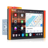 ATOTO V10G225OC｜新型 V10 Android14 2DIN 12.5インチ QLED AIカーナビ・8コア/6GB+128GB・4G LTE/Wi-Fi・CarPlay&Android Autoワイヤレス対応、4カメラ録画・車内カラオケ・Pro DSP/32バンドEQ搭載、家族旅行にも最適