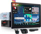 ATOTO X10G110E 10.1" Android Car Stereo with Wireless CarPlay & Android Auto, QLED Floating Touch Screen, Dual 1080P Dash Cam, 8GB RAM, 128GB ROM, DSP 7.1.2 Sound, WiFi/Cellular