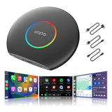 CB6 Car Video Box Wireless CarPlay/Android Auto, Plug & Play CarPlay AI Box with AI DriveChat, GPS, Support YouTube, Android 13, 2 BT, 4G LTE