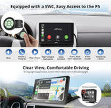 ATOTO P509SD 9″ QLED Portable CarPlay Screen with 1080P Backup Camera & Remote Control, Wireless CarPlay & Android Auto, GPS Navigation, MirrorLink & AUX/FM Output
