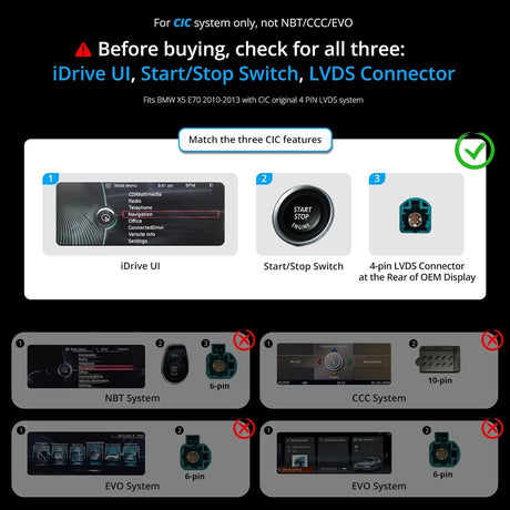ATOTO S8BMX54L12B8PN 12.3" BMW Compatible Car Stereo, Wireless CarPlay & Android Auto, Fits X5 Series E70 2010-2013 CIC System, GPS Tracking, AI DriveChat, Dual Bluetooth, 4G LTE, Retains Original Functions