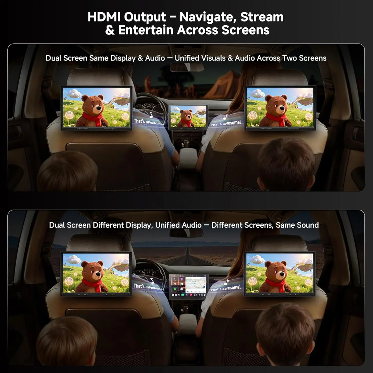 ATOTO V10G211OC-S04 10” QLED Android Double DIN Car Stereo, Wireless CarPlay & Android Auto, Includes Front Dash Cam & Backup Camera, Car Karaoke, Pro DSP 4V Pre-Out, HDMI Out, aptX HD Bluetooth, 4G LTE