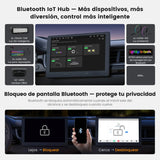 ATOTO S84G211P-S01 10.1 Pulgadas QLED Android Radio de Coche Doble DIN, CarPlay y Android Auto inalámbricos, 4G LTE, WiFi/USB-Tethering, Hi-Fi DSP con pre-Salida de 4V, con cámara de reversa, 4G+64G