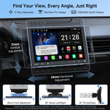 ATOTOZONE A5L 10 inch Double DIN & Single DIN Adaptive Car Stereo, Floating Android Car Radio 2G+32G, Wireless CarPlay&Android Auto, WiFi/Bluetooth/USB, MirrorLink, 24B EQ&DSP/FM, AI Chat, GPS Navi