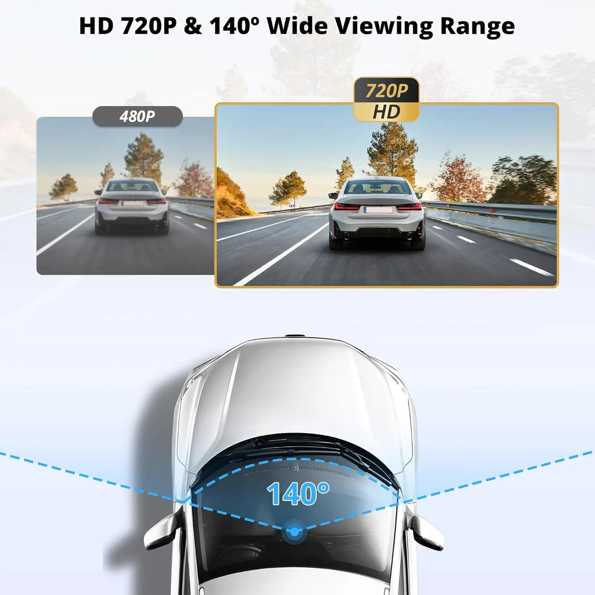 ATOTO AC-44P4 720P Front Camera - 140° Wide Angle, 128GB Storage, for Select ATOTO P5 Series
