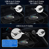 ATOTO CB6A-BK-S01 AI Box for CarPlay with Bluetooth OBD2 Scanner, 2025 Wireless CarPlay Adapter, YouTube, Plug & Play, AI Assistant, Dual Bluetooth, GPS Tracking, 4G LTE, 4GB+64GB