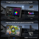 ATOTO X10G141E – Autoradio Android 1 DIN con Display Touch da 14,1", Versione 4G, Qualcomm Snapdragon SD6125 Octa-Core, 8GB RAM + 128GB ROM