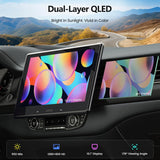 ATOTO S84G211P‑S01 10.1‑Inch QLED Double DIN Android Car Stereo – Wireless CarPlay & Android Auto, 4GB + 64GB, Hi‑Fi DSP (32‑Band EQ), Optical/Coax 4V RCA, HDMI In/Out, 4G LTE & ChatGPT AI Touchscreen Radio