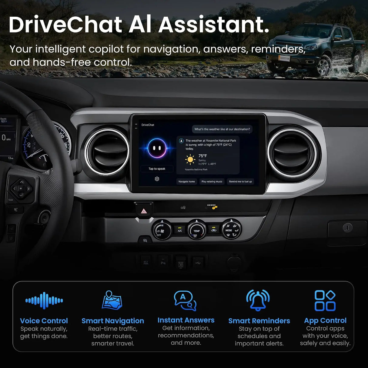ATOTO S8LTAC10ADM 10.1" Android Car Stereo for Toyota Tacoma 2016–2023, Wireless Apple CarPlay & Android Auto, 4G LTE, QLED Display, DSP, GPS Navigation, Bluetooth 5.1