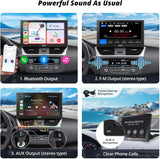 ATOTO P5 9" GPS Per Auto – Telecamera Posteriore 1080P, QLED Touchscreen 1028x720, CarPlay Senza Fili, Android Auto Senza Fili, Mirror Link, FM, AUX, Autoradio Portatile