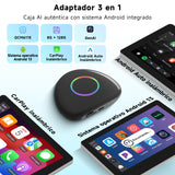 ATOTO CB6 Dongle WIFI para Coche, CarPlay IA Box, 8GB+128GB Dispositivo de Streaming con 4G, Doble Bluetooth, USB, GPS Integrado, Asistente IA, Expansión microSD, OTA