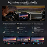 ATOTO X10G209E Autoradio Double Din 9 Pulgadas X10 – Entrada Cámara Delante y Detrás 1080P, Pantalla Táctil QLED, 8GB+128GB, CarPlay Inalámbrico, Android Auto, 4G LTE, Wi-Fi, Bluetooth, DSP, AMP, Subwoofer, GPS