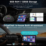 ATOTO CarWave CB6 Magic AI Box - Wireless CarPlay & Android Auto, Android 13 OS, 8-Core, 8G+128G, Car Streaming Video Box for Netflix, Spotify, 4G LTE, WiFi, Dual Bluetooth, OBD II, microSD, OTA, Gray