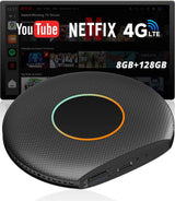 ATOTO CB6 - Adaptateur CarPlay Sans Fil 2026 - Boîte Android Auto Plug & Play - Netflix/YouTube - 4G LTE - 8Go/128Go - DriveChat - Android 13