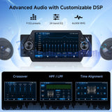 ATOTO A5LG1A5T 5" Single Din Bluetooth Car Stereo with Front Dashcam & Backup Camera, Wireless CarPlay/Android Auto, GPS, Wi-Fi, USB Fast Charging, AUX/SD