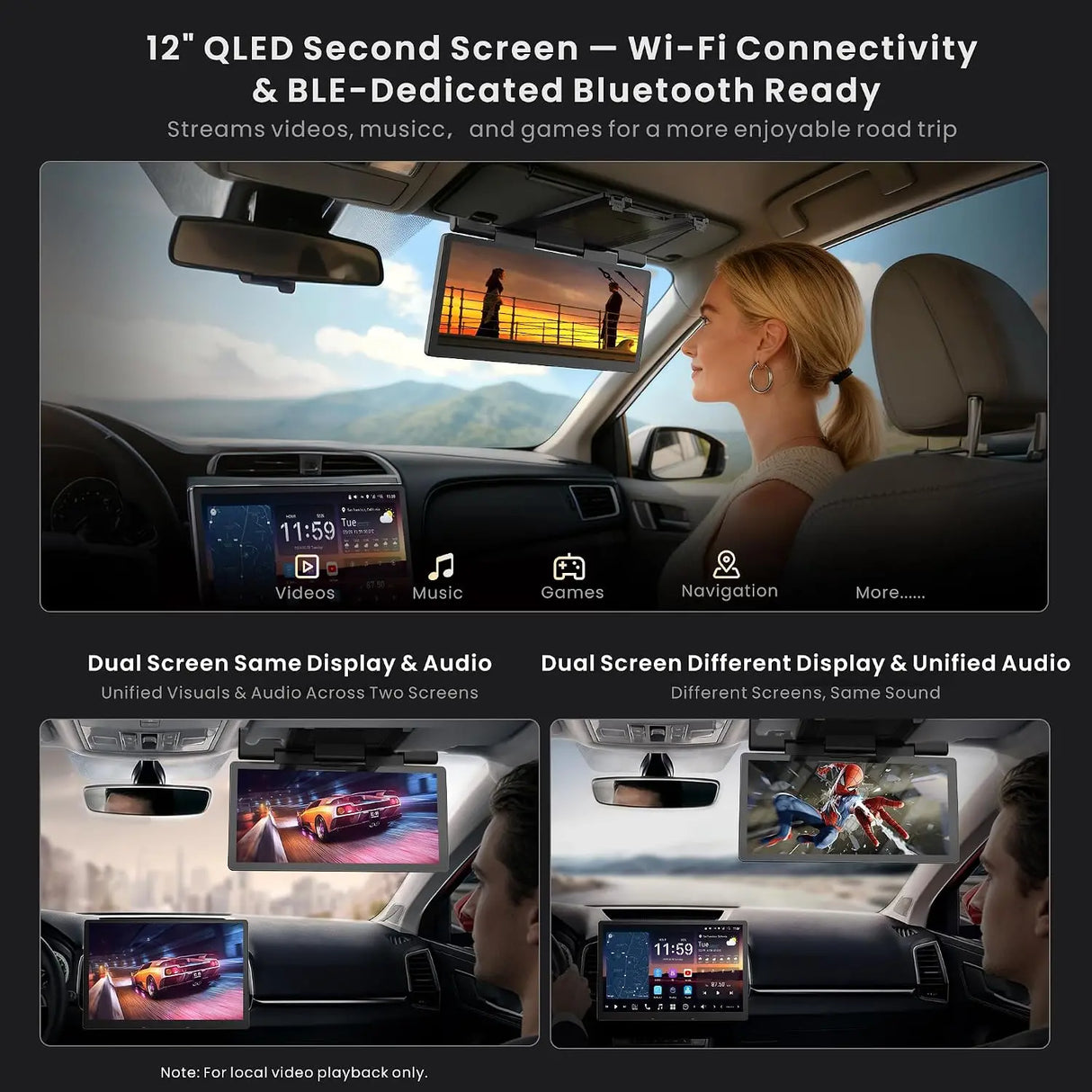 ATOTO X10G129ESM-R3S 12.95" AI ScenePilot Android Car Stereo with Second Touchscreen & Dash Cam