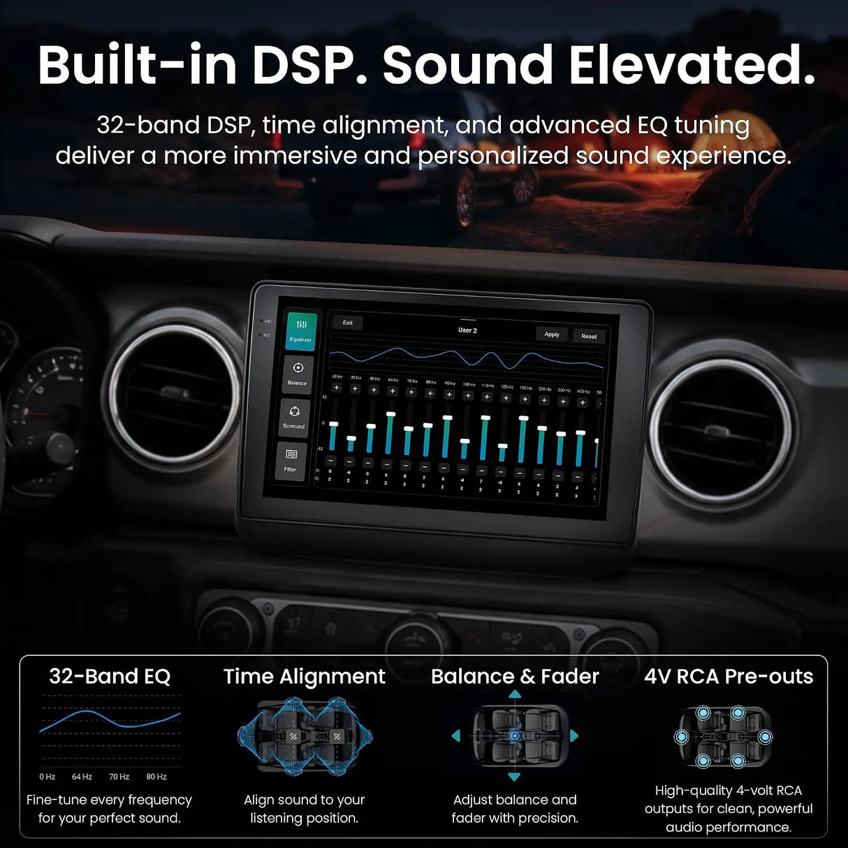 ATOTO S8LMMR09ADM 9" Android Car Stereo for Jeep Wrangler JL 2018–2023 & Gladiator JT 2020–2023, Wireless Apple CarPlay & Android Auto, 4G LTE, QLED Screen, DSP, GPS Navigation