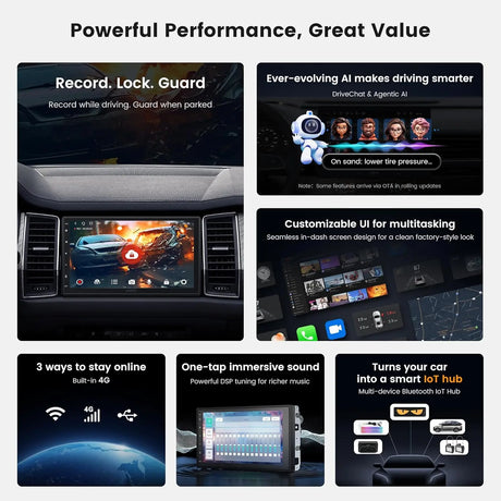 ATOTO A7G2B7PKL-S04 7" Android Double DIN Car Stereo with OBD2 Scanner, 8-Core 4G+64G, Built-in 4G LTE, Wireless CarPlay & Android Auto, QLED Touchscreen, Hi-Fi DSP 4V Pre-Out, GPS Tracking