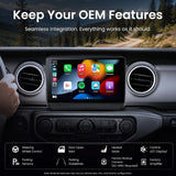ATOTO S8LMMR09ADM 9" Android Car Stereo for Jeep Wrangler JL 2018–2023 & Gladiator JT 2020–2023, Wireless Apple CarPlay & Android Auto, 4G LTE, QLED Screen, DSP, GPS Navigation