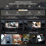 ATOTO X10DG209E 9.35" QLED Double Din Head Unit, Android DAB+, 8+128G, Dual Camera Inputs, Microphone, Wireless CarPlay & Android Auto, 4G LTE, AI Voice Assistant, GPS Tracking, Bluetooth, LRV, SVC, 36-Band EQ