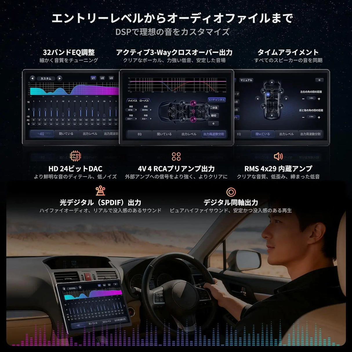 ATOTO V10G141OC 14.1インチ QLED大画面ディスプレイオーディオ | Android14 AIカーナビ | 車内カラオケ・4カメラ同時録画対応 | ワイヤレスCarPlay & Android Auto | 家族旅行に最適