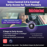 ATOTO CI-VIALD19 Programmable LED Car Sign - 19.4" Voice & App Controlled Scrolling Text Display with Custom RGB Animations for Vehicles, Stores & Hotels (USB 5V Powered, Flexible Mount)