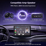 ATOTO CA-AEC122DL Amplificatore Auto Compatto 4x60W RMS, 4 Canali, Classe D TI TPA3221, EQ Personalizzabile, Cavo Alimentazione 2m, Compatibile con Stereo ATOTO