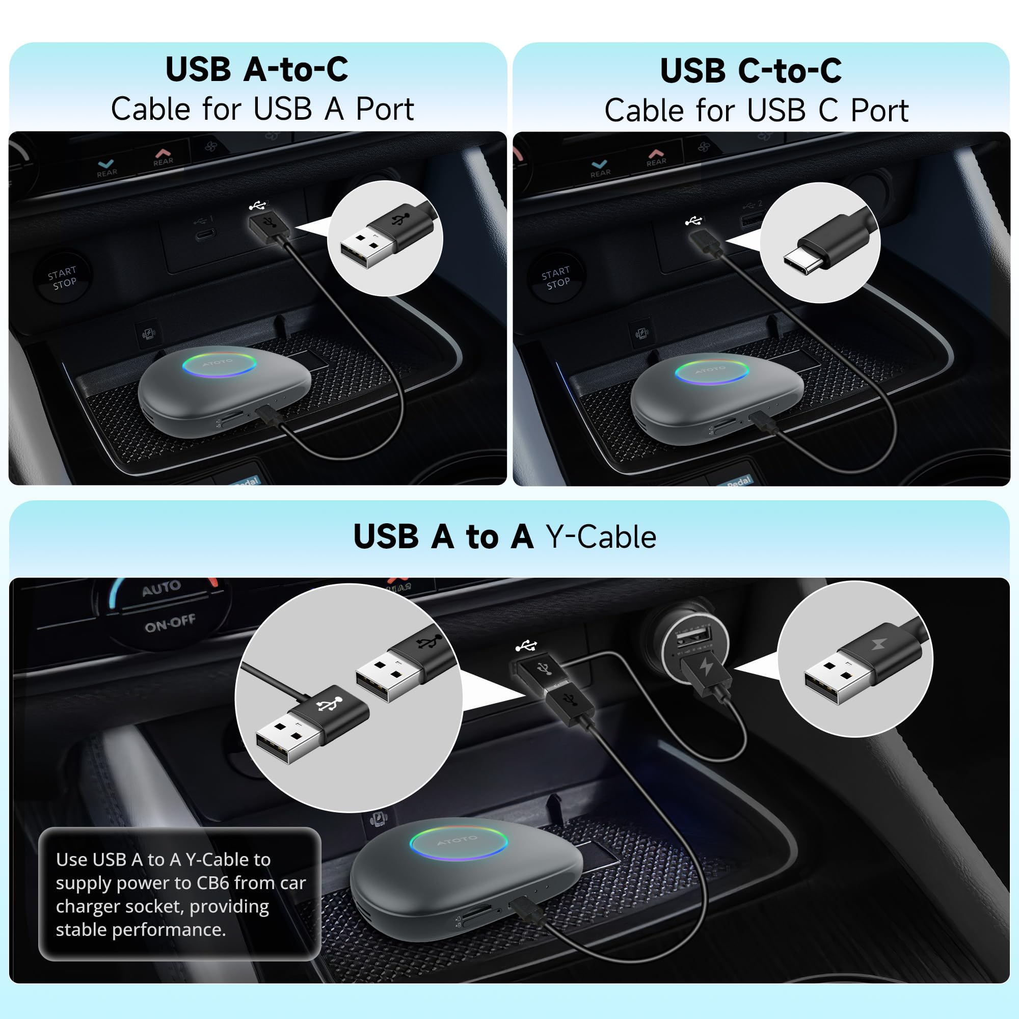 ATOTO CarWave CB6 Magic AI Box Wireless CarPlay & Android