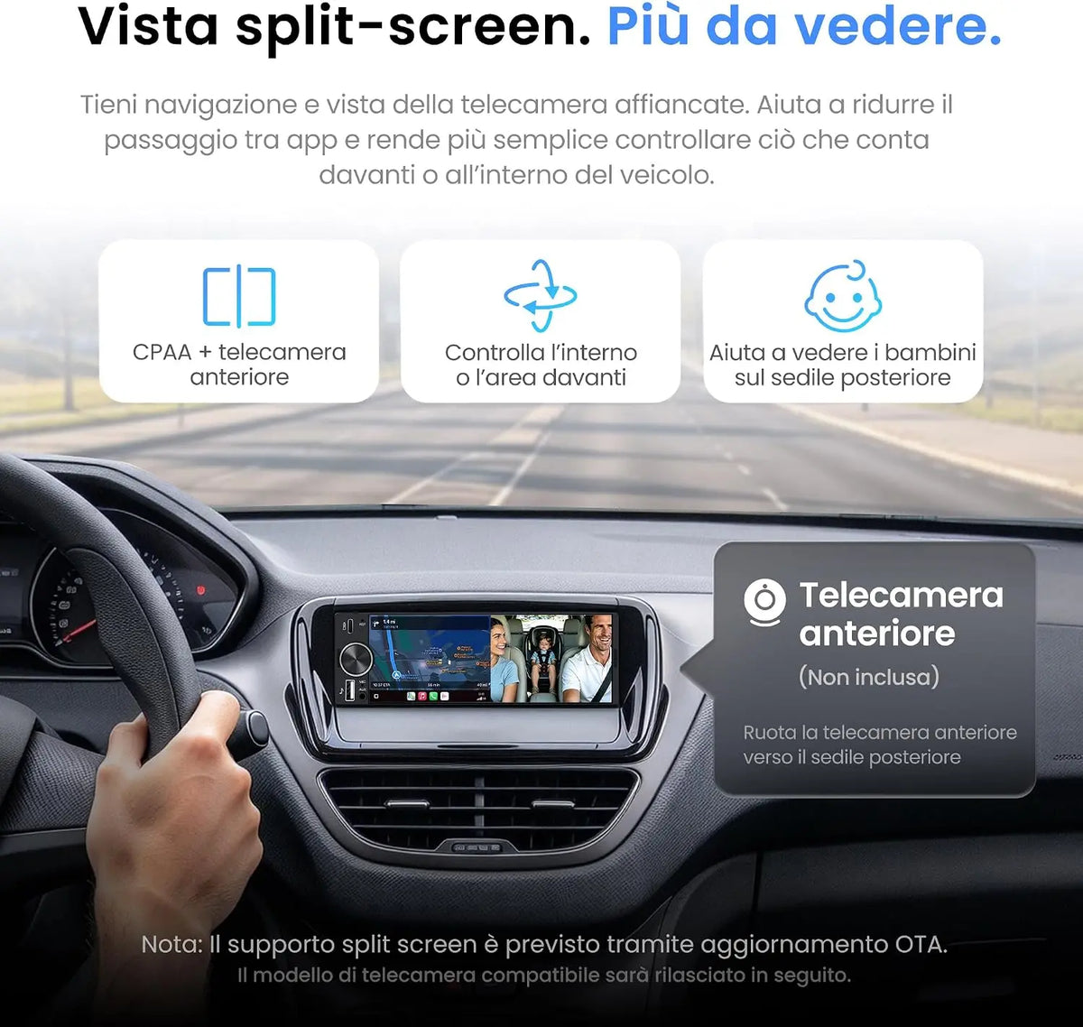 ATOTO F7G1A6WE-S01 Autoradio 1 DIN 6,28" Touchscreen, CarPlay e Android Auto Wireless, Bluetooth, Schermo Integrato, F7WE Gen2