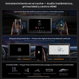 ATOTOZONE X10DG209E 9" QLED Dab Radio 2 DIN Android, 8+128 G, Carplay inalámbrico y Android Auto, 4G LTE, Asistente de Voz AI, Seguimiento GPS, Micrófono Dual & BT, LRV, 36B-EQ,Entrada HDMI