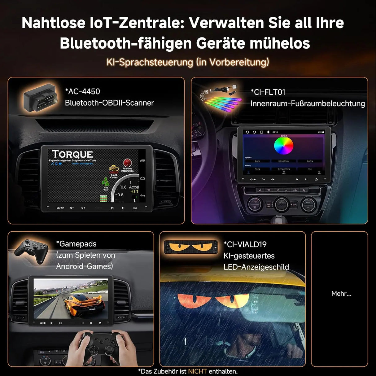 ATOTO S8G2A79UN 7" 2Din Radio coche con Cámaras Delantera y Trasera 1080P, CarPlay/Android Auto Inalámbrico, Pantalla QLED, 4G, Wi-Fi, Bluetooth, USB, DSP, AMP, SUB, GPS & AI