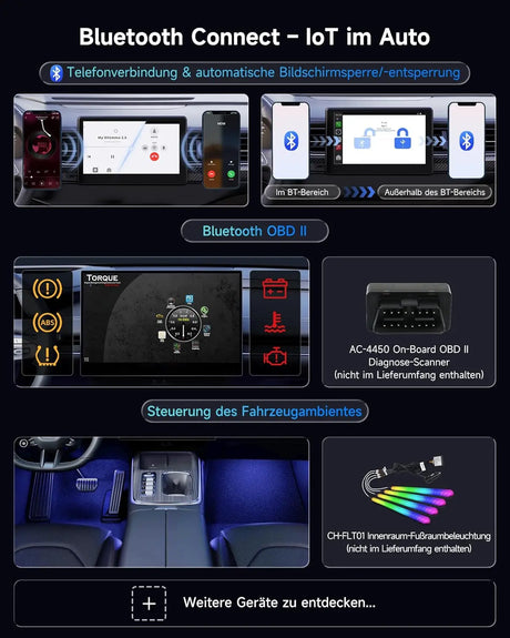 ATOTO CB4CT CarPlay AI Box – Adaptador CarPlay inalámbrico y Android Auto con Android 2GB+16GB, Caja de vídeo para YouTube, Netflix y más, Wi-Fi/Bluetooth doble, OTA, Negro