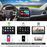 ATOTO F7G211XE 10.1 Inch Double Din Car Stereo with in-Dash Navigation, Wireless CarPlay & Android Auto, 1280×720 QLED Display, MirrorLink, Bluetooth, HD LRV, SXM Ready, Quick Charge, USB/SD (Up to 2TB)