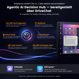 ATOTO A7G2B7PKL-S04 Android Autoradio 2 DIN, 7 Zoll QLED Navi [Inkl. OBD2 Scanner] 4G LTE Integriert, Wireless CarPlay & Android Auto, Hi-Fi DSP Optischer Ausgang/4V Pre-Out, AI DriveChat, SCVC