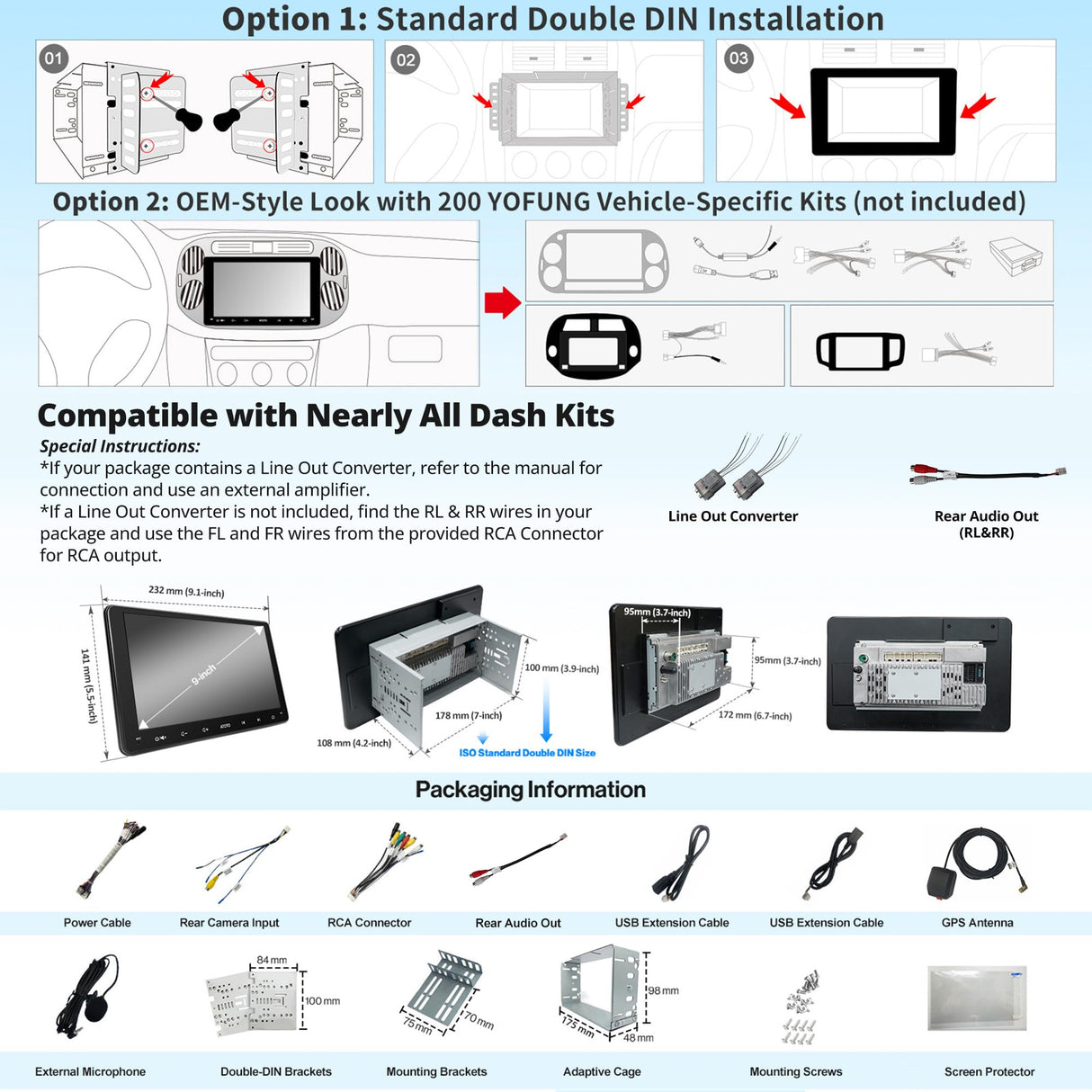 [9inch] ATOTO A6 PF Android Car Stereo, Double-DIN Radio, Wireless CarPlay & Wireless Android Auto, Mirror Link, GPS Tracking，in-Dash Navigation, Dual Bluetooth, HD LRV, 2G+32G, A6G209PF