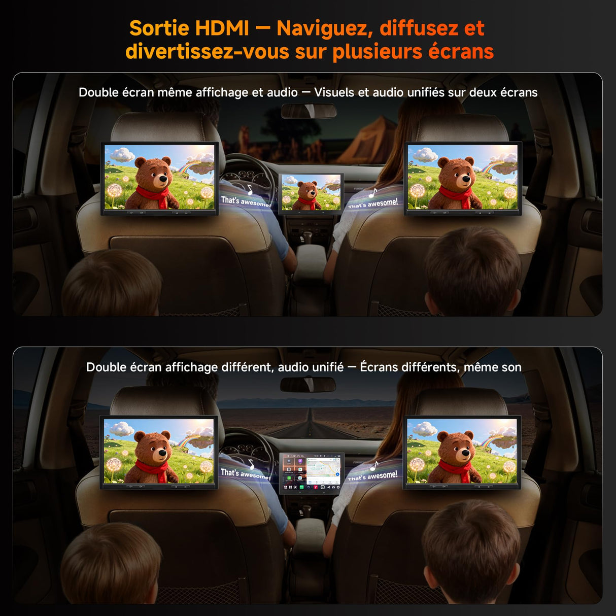 ATOTO V10G211OC 10" Autoradio 2DIN Android, 6GB+128GB, Bluetooth 5.4/Wi-Fi, CarPlay & Android Auto sans fil