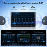 ATOTOZONE 9 Zoll Auto Radio Touch Display 2 Din Autoradio Android, Wireless CarPlay&Android Auto, GPS Navi, Wi-Fi/USB/Bluetooth, Kompatibel mit DAB/DAB+ Radio, FM/AM/RDS, HD LRV, A5LG209T