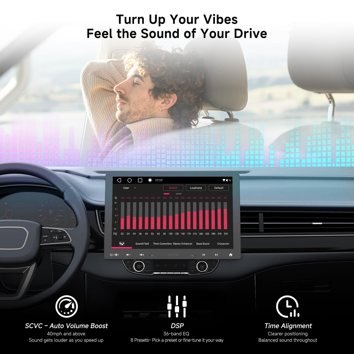 ATOTO A6G110PF 10.1" Bluetooth Radio for Car, 8-Core Android Single & Double Car Stereo, Wireless CarPlay & Android Auto, Floating QLED Touchscreen, 2+32G, ChatGPT, GPS Tracker, HD LRV, WiFi/BT/USB, Dual Bluetooth