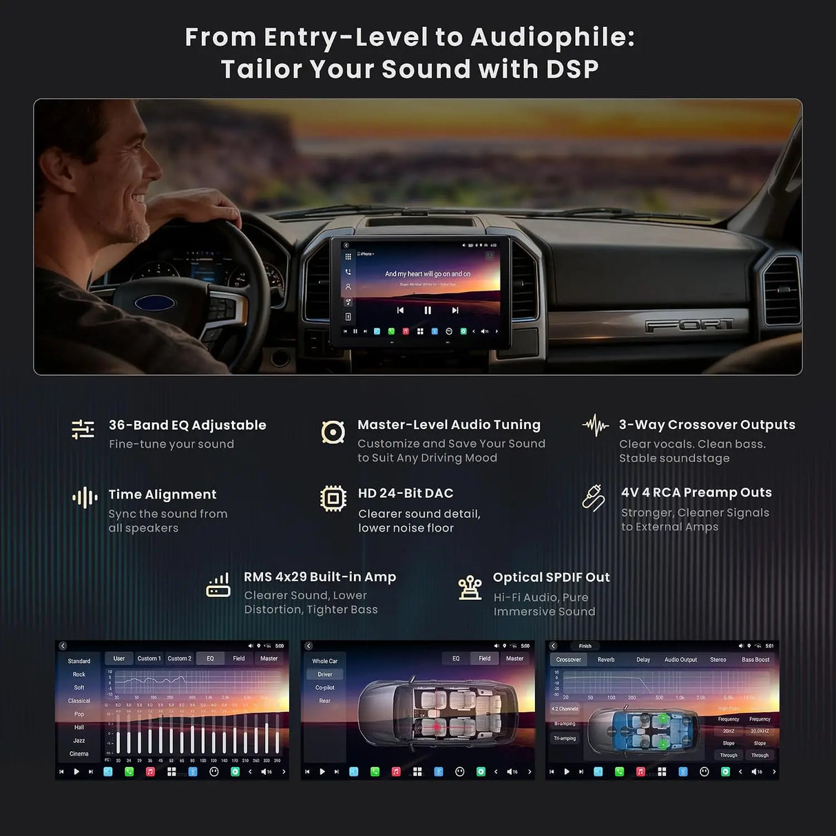 ATOTO X10G125E-R3 12.5" Bluetooth Car Radio with Dual Recording Cams, Single Din & Double Din, QLED Android Stereo 8G+128G, Floating Screen, 7.1.2CH Audio, 4G LTE, Wireless CarPlay & Android Auto