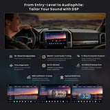 ATOTO X10G125E-R3 12.5" Bluetooth Car Radio with Dual Recording Cams, Single Din & Double Din, QLED Android Stereo 8G+128G, Floating Screen, 7.1.2CH Audio, 4G LTE, Wireless CarPlay & Android Auto